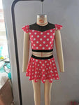 S0147 Cartoon Dots Pink Cute Girl's Swimsuit