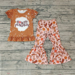 GSPO0611 HOWDY Pumpkin Girl's Set