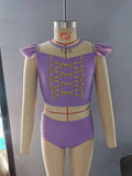 S0145 Princess Purple Cute Girl's Swimsuit