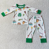SALE 6 C6-18 Boutique Fishing Gear Green Boy's Pajamas