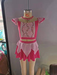 S0146 Princess Pink Cute Girl's Swimsuit