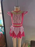 S0146 Princess Pink Cute Girl's Swimsuit