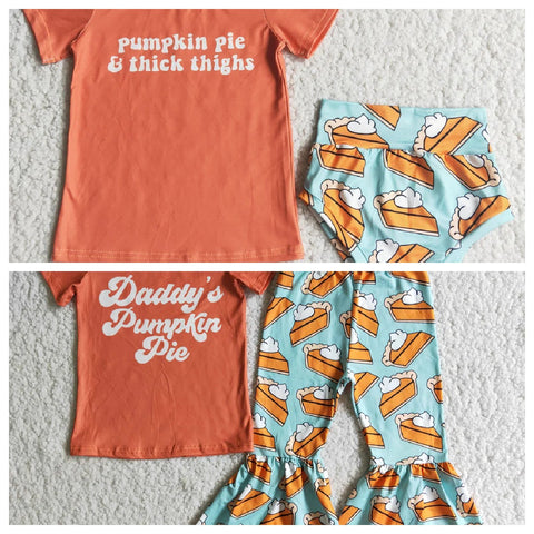 Pumpkin Pie Orange Girl's Baby Matching Clothes