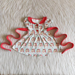 Baby Girl's Santa Claus Princess Dress With Buttons