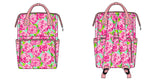 SALE Boutique Fashion Pink Flower Backpack Diaper Bags