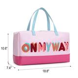 BA0064 ON MY WAY Colorful PU Bag Leather Duffle Bag