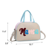 BA0065 MAMA Colorful PU Bag Leather Duffle Bag