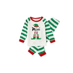 SALE BLP0066 Mini Christmas Green Striped Boy's Girl's Set Pajamas