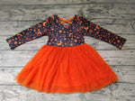 SALE GLD0017 Halloween Moon Orange Tulle Girl's Dress