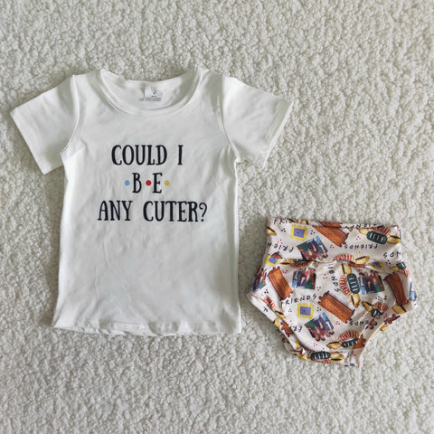 Friend Could I BE Any Cuter Baby Bummie Set