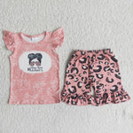 Summer KIDLIFE Pink Leopard Set