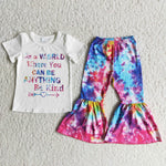 SALE C9-16 In a world where you can be anything be kind Tie Dry Set