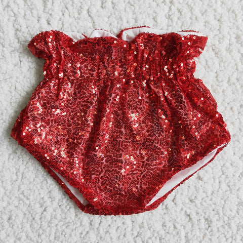 Red Sequins Baby Briefs Bummie Bloomies
