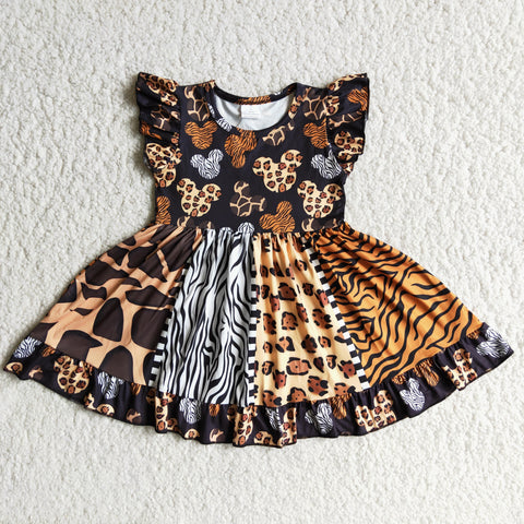 D8-30 Baby Leopard Print Animal Dress