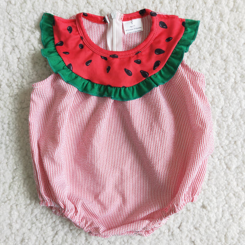 SALE B5-11 Boutique Summer Watermelon Red Cute Girl's Romper