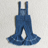 Preorder Restocking D2-30 Fashion Overalls Denim Flared Pants