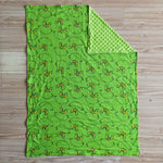 Christmas Baby Cartoon Green animal Blanket