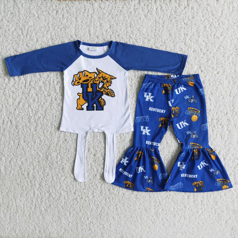 Girl's Blue UK Football Team Outfits