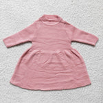 SALE Winter Fashion Pink Knit Sweater Dress