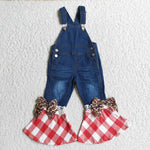 Fashion Leopard Denim Overalls