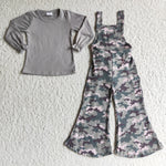 6 C9-36 Grey Camouflage Overalls With Bow New Suit