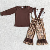 Brown Branches Camo New Hot Sale Overalls Outfits