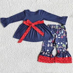 Blue Jesus With Belt Top Red Dots Nativiting Matching Set