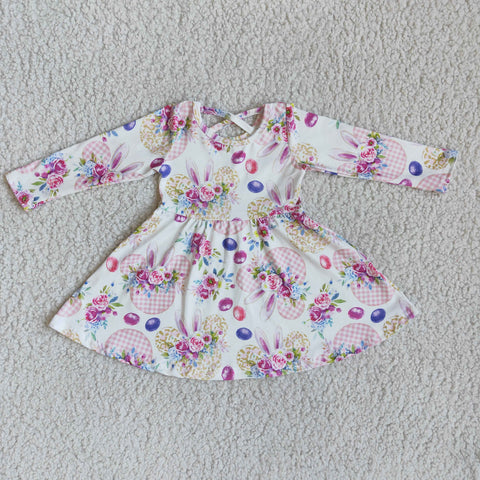 SALE 6 B11-4 Bunny Rabbit Pink Flower Cartoon mouse Baby Girl's Dress