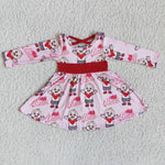SALE 6 A27-4 Be Mine Red Pink Baby Girl's Dress