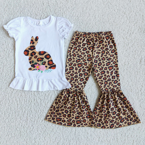 SALE Bunny Leopard Hot Sale Girl's Set