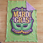 MARDI GRAS purple blanket