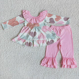LOVE Pink Ruffles Tunic With Big Bow Outfits