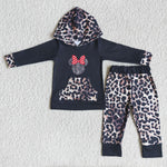 SALE 6 A0-14 Cartoon Leopard Cheetah mouse Hoodie Girl's Boy's Outfits