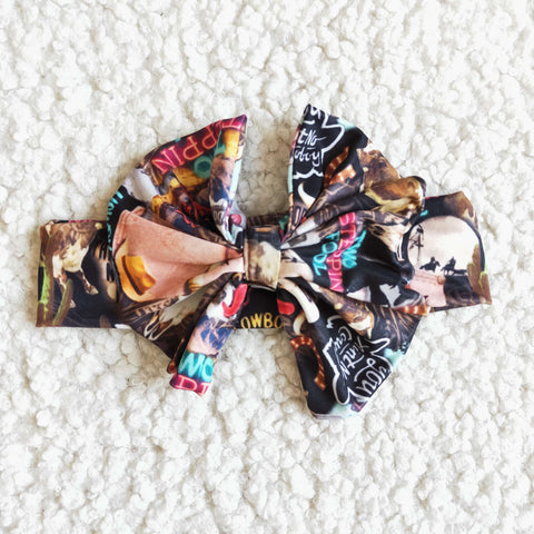 COWBOY Black Headwear Bow