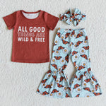 ALL GOOD THINGS ARE WILD & FREE Butterfly Girl Set
