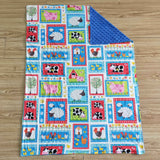 Farm Cow Pig Sheep Animal House Blanket