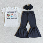 I can't talk right now I'm doing toddler stuff black girl's set