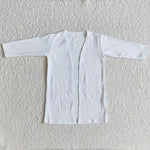 New White Children Cotton Cardigan