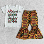 Black history is world hidtory yellow Girl's Set