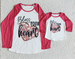 6 A30-2 Bless Your Heart Adult Long Sleeve Top Shirt Mom And Me