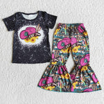 SALE B2-1 Cowboy Hat Girl's Short Sleeves Set