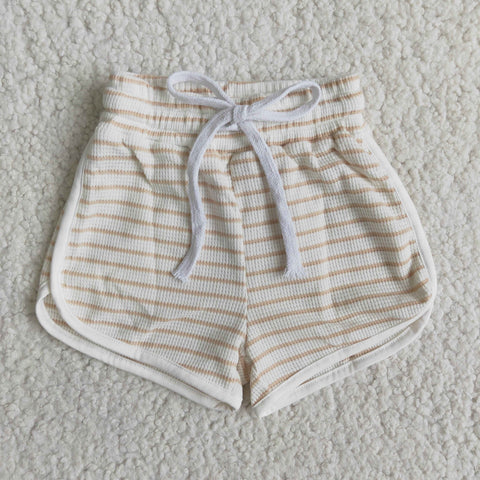 New Khaki stripe hot baby Girl's shorts