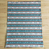 Baby Western Design Blue Stripe Blanket