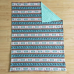 Baby Western Design Blue Stripe Blanket