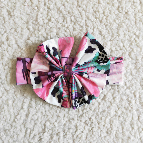 SALE HONKY TONK BABE Cactus Pink Baby Headwear Bow