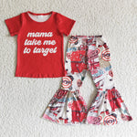 SALE GSPO0006 New mama take me to Red Girl's Set