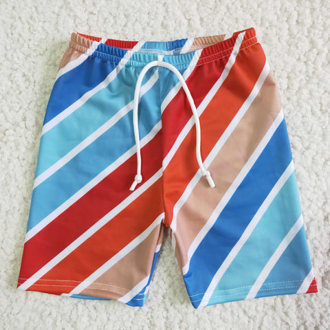 SS0005 Boy‘s summer blue bright color swimming trunks shorts