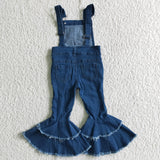 Preorder Restocking D2-30 Fashion Overalls Denim Flared Pants