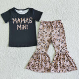 GSPO0038 MAMAS MINI Leopard Cheetah Black Girl's Set