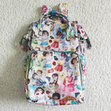 SALE Boutique Cartoon Flower Girl Backpack Diaper Bags